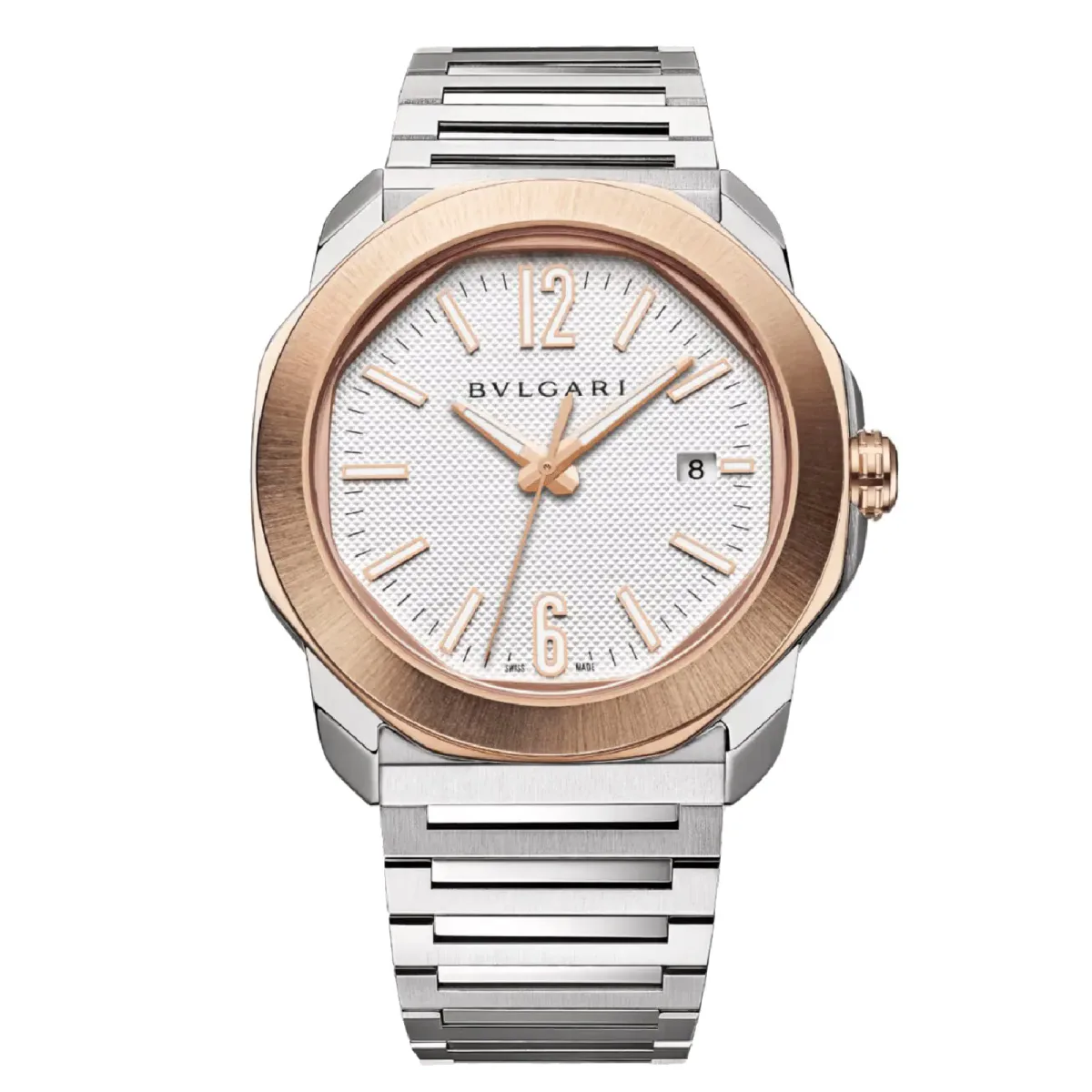 BVLGARI Octo Roma 41mm Mens Watch 18ct Rose Gold