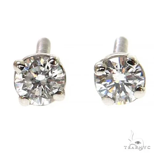 AHMED - For Him CVD 0.20 Ctw Round-Cut Diamond Studs (Lab) 68467 in Rose / 0.10 Ct Each – Earrings