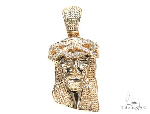 RINA - For Him FACTORY Jesus Diamond Pendant 44760 in Rose Gold – Pendant