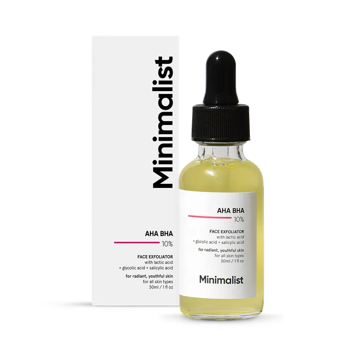 Minimalist Aha Bha 10% Face Exfoliator 30ml