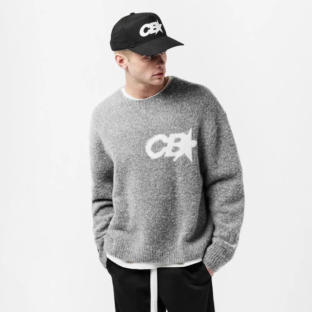 Cole Buxton Men's Star Knitted Crew Neck Jumper detail 3
