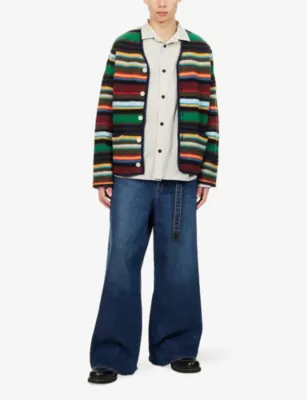 SACAI Typewriter Patch-Pocket Cotton Shirt detail 2