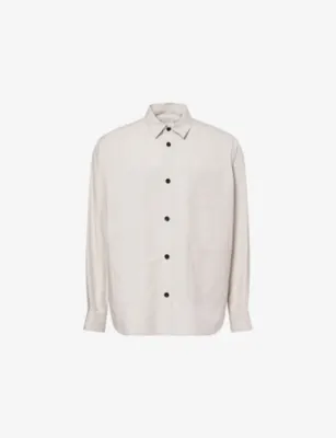SACAI Typewriter Patch-Pocket Cotton Shirt