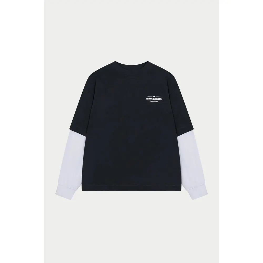 The Couture Club Men's Waffle Oversized-Fit Long-Sleeve T-Shirt