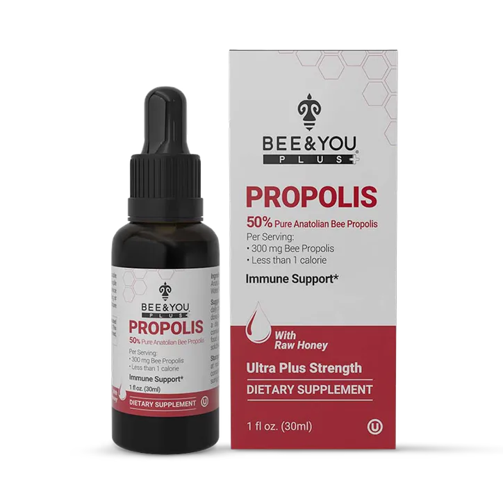 BEE&YOU Propolis Extract %50+Raw Honey 30ml