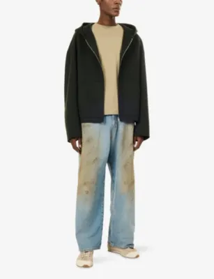 ACNE STUDIOS Doveria Zip-Through Wool Hoody detail 2