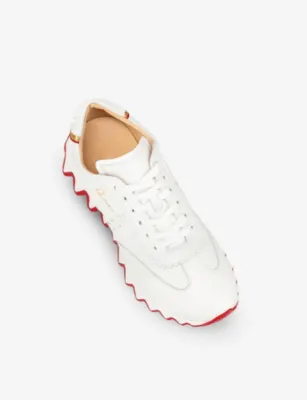 CHRISTIAN LOUBOUTIN Loubishark Calf-Leather Trainers - EUR 41 / 7 UK MEN in VERSION WHITE, additional product view 3