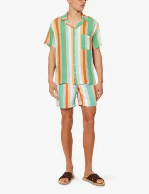 ARRELS BARCELONA Beach Stripe Printed Swim Shorts detail 2