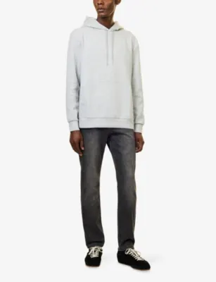 ARNE Faded-Wash Straight-Leg Denim Jeans in GREY WASH, additional product view 2
