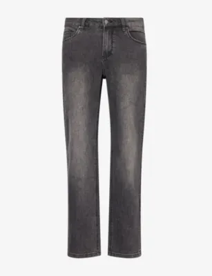 ARNE Faded-Wash Straight-Leg Denim Jeans in GREY WASH – Mens | Jeans | Straight Leg