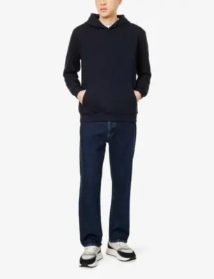 ARNE Interlock Essential Relaxed-Fit Stretch-Woven Hoodie detail 2