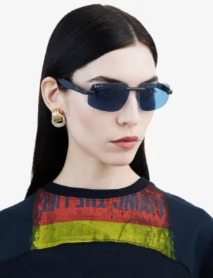RAY-BAN RB4475 Irregular-Frame Peek Sunglasses detail 2