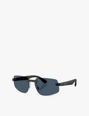 RAY-BAN RB4475 Irregular-Frame Peek Sunglasses detail 3