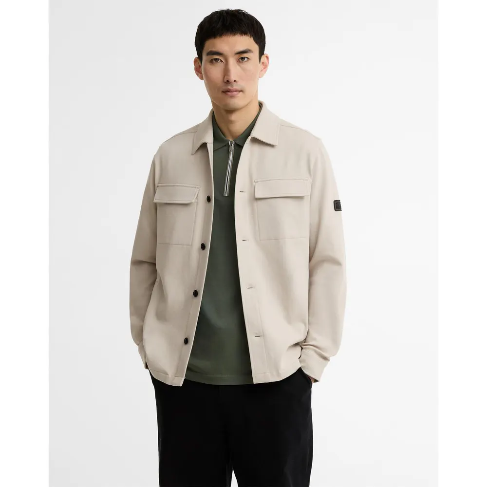 Barbour International Men's Overshirt in Mist BE12, additional product view 2