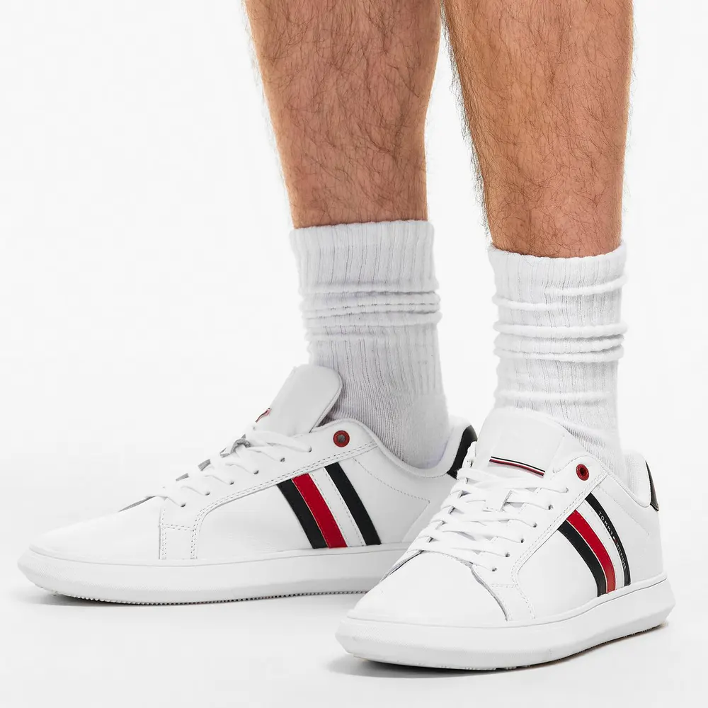 Tommy Hilfiger Men's ESS LTH Cupsle Low-Top Trainers detail 3