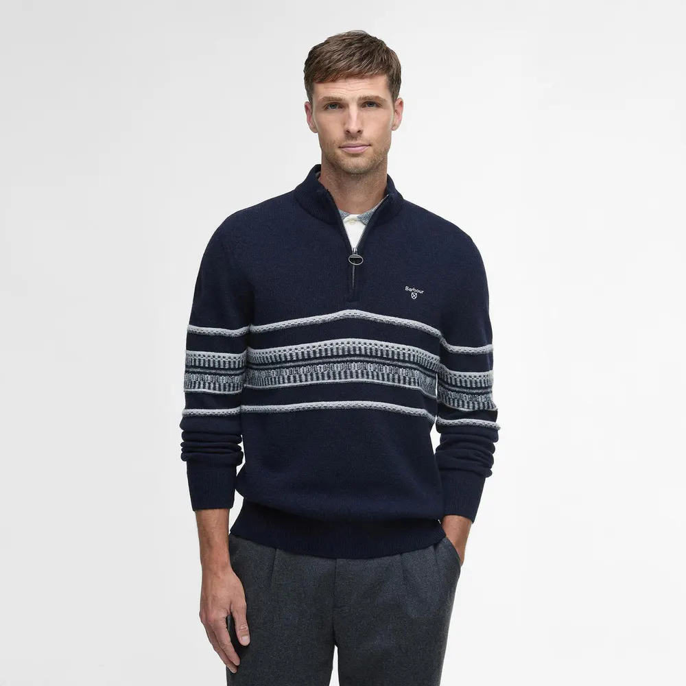 Barbour Mens Kepwick Jumper detail 2
