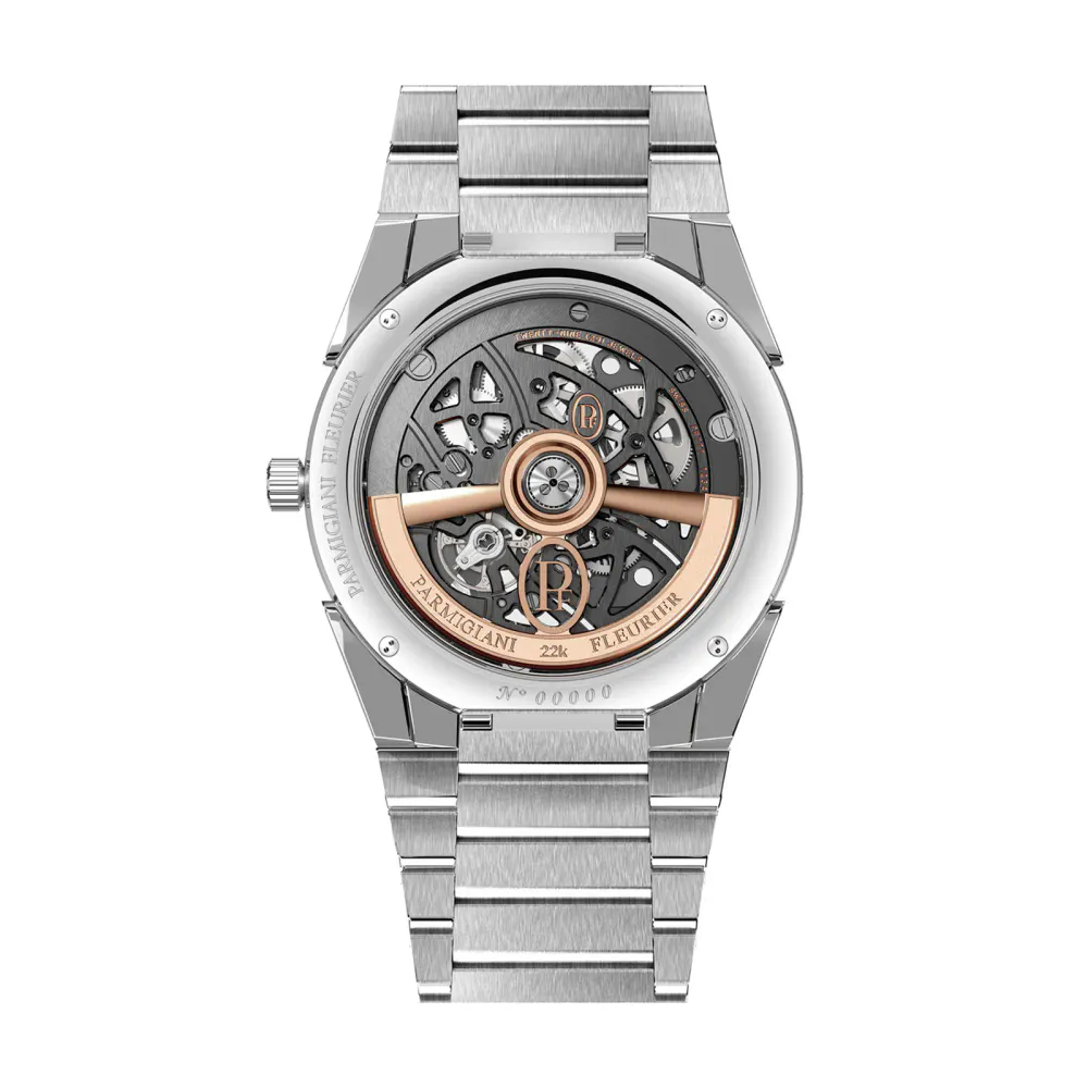 Parmigiani Fleurier TONDA PF Skeleton Steel Platinum Graphite 40mm Mens Watch in Grey, additional product view 2