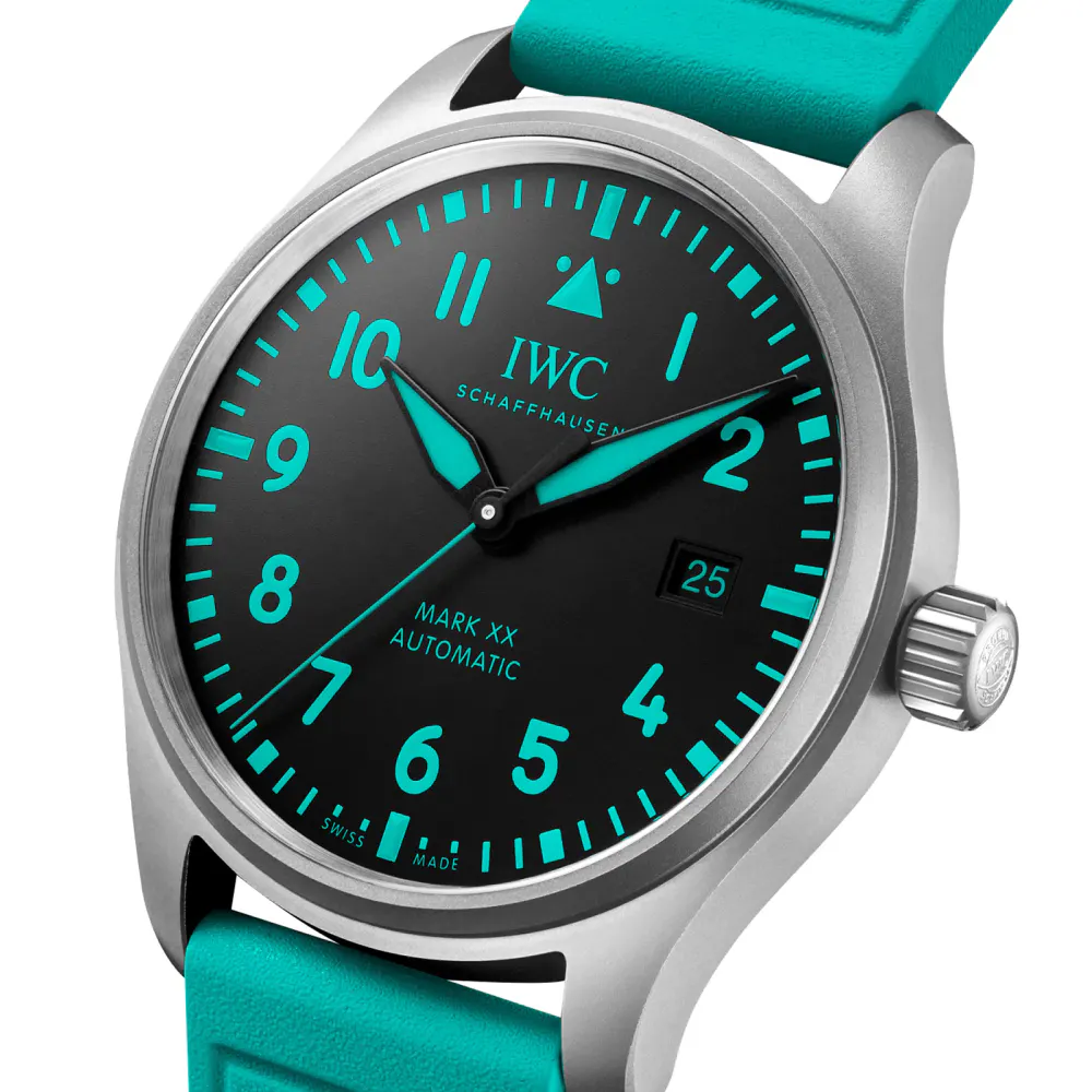 IWC Pilot Watch Mark XX Mercedes - AMG PETRONAS Formula One™ Team 40mm Mens Watch Black detail 3