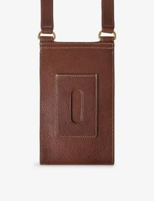 MULBERRY Mini Antony Leather Pouch in OAK, additional product view 3