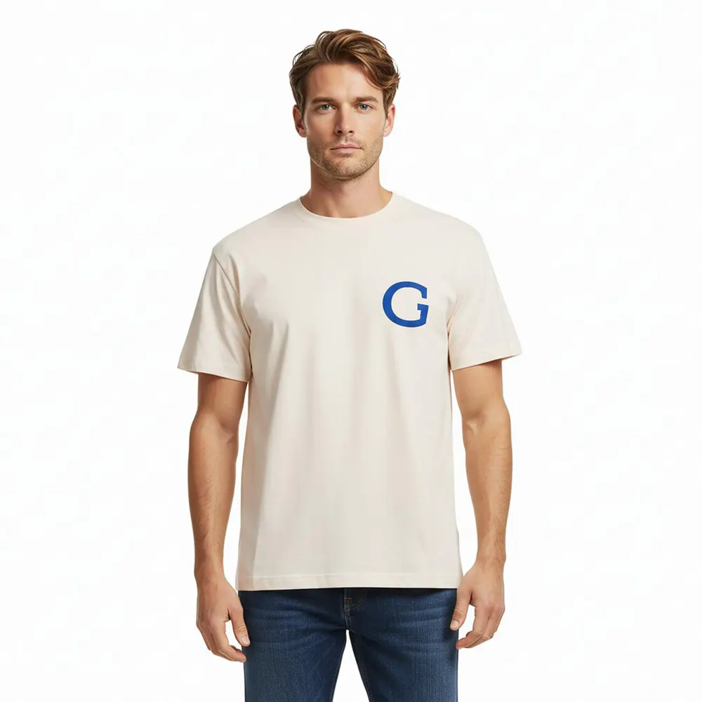 Gant Men's Oversized T-Shirt in Cream White 119, additional product view 3