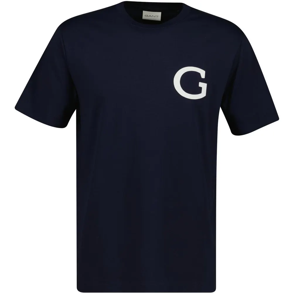 Gant Men's Oversized T-Shirt in Evenng Blue 433 – Clothing