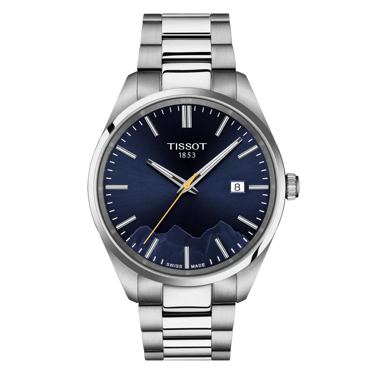 Tissot PR100 Jungfraubahn Quartz 40mm Mens Watch Blue