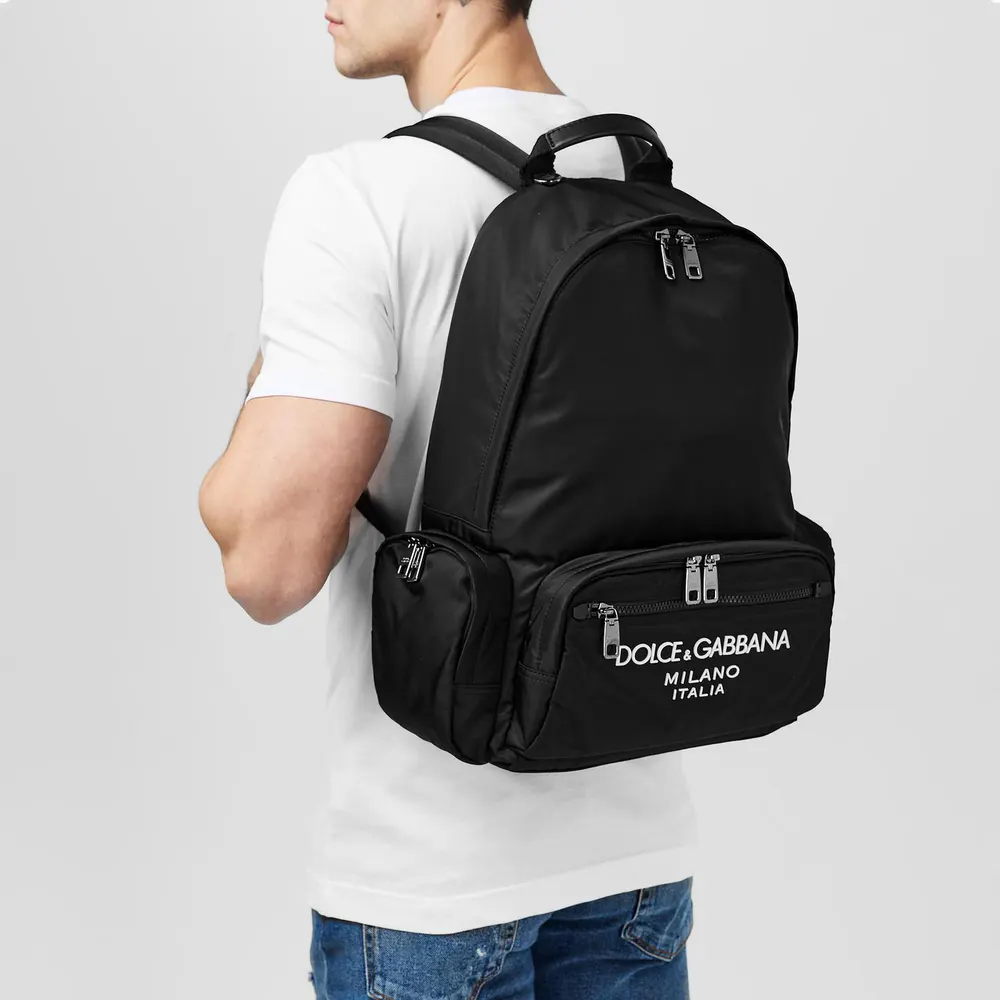Dolce and Gabbana Men's Italian Design Backpack detail 2