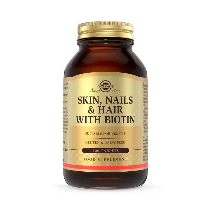 Solgar Skin, Nails and Hair with Biotin 120 Tablets