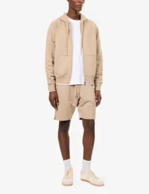 AMI PARIS ADC Logo-Embroidered Cotton-Jersey Hoody detail 2