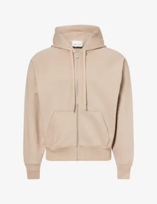 AMI PARIS ADC Logo-Embroidered Cotton-Jersey Hoody