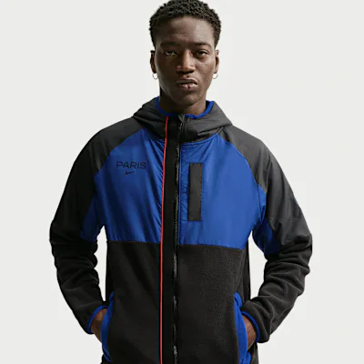 Nike Paris Saint-Germain AWF Men's Nike Winterized Football Jacket - Old Royal/Black/University Red/Black