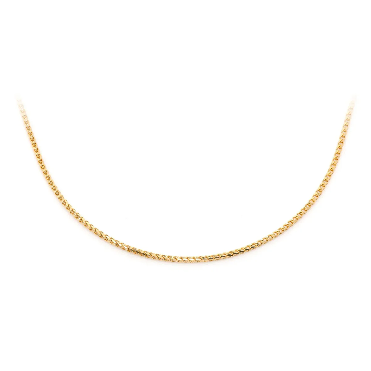 For Him Franco Gold Chain in 1mm / Rose Gold / 16" – Chain
