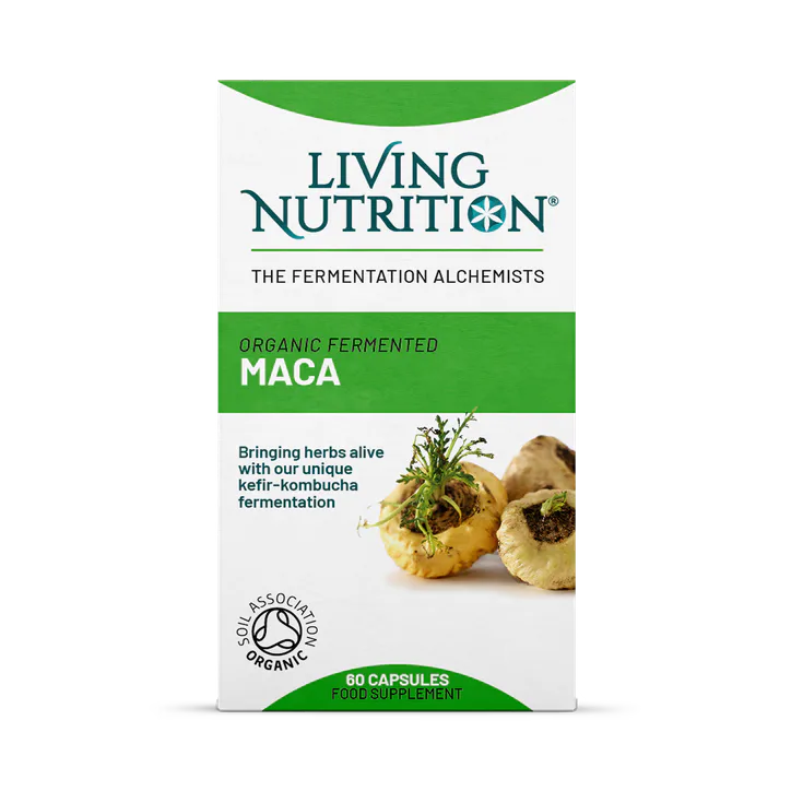 Living Nutrition Organic Fermented Maca 60 Caps
