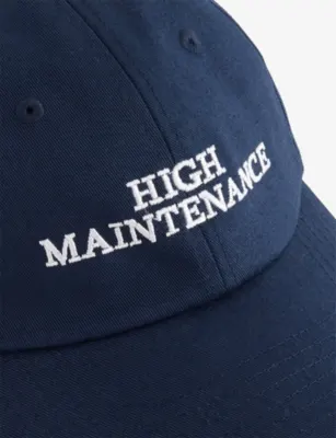 UNTIL FURTHER NOTICE High Maintainance Embroidered Cotton Cap detail 2