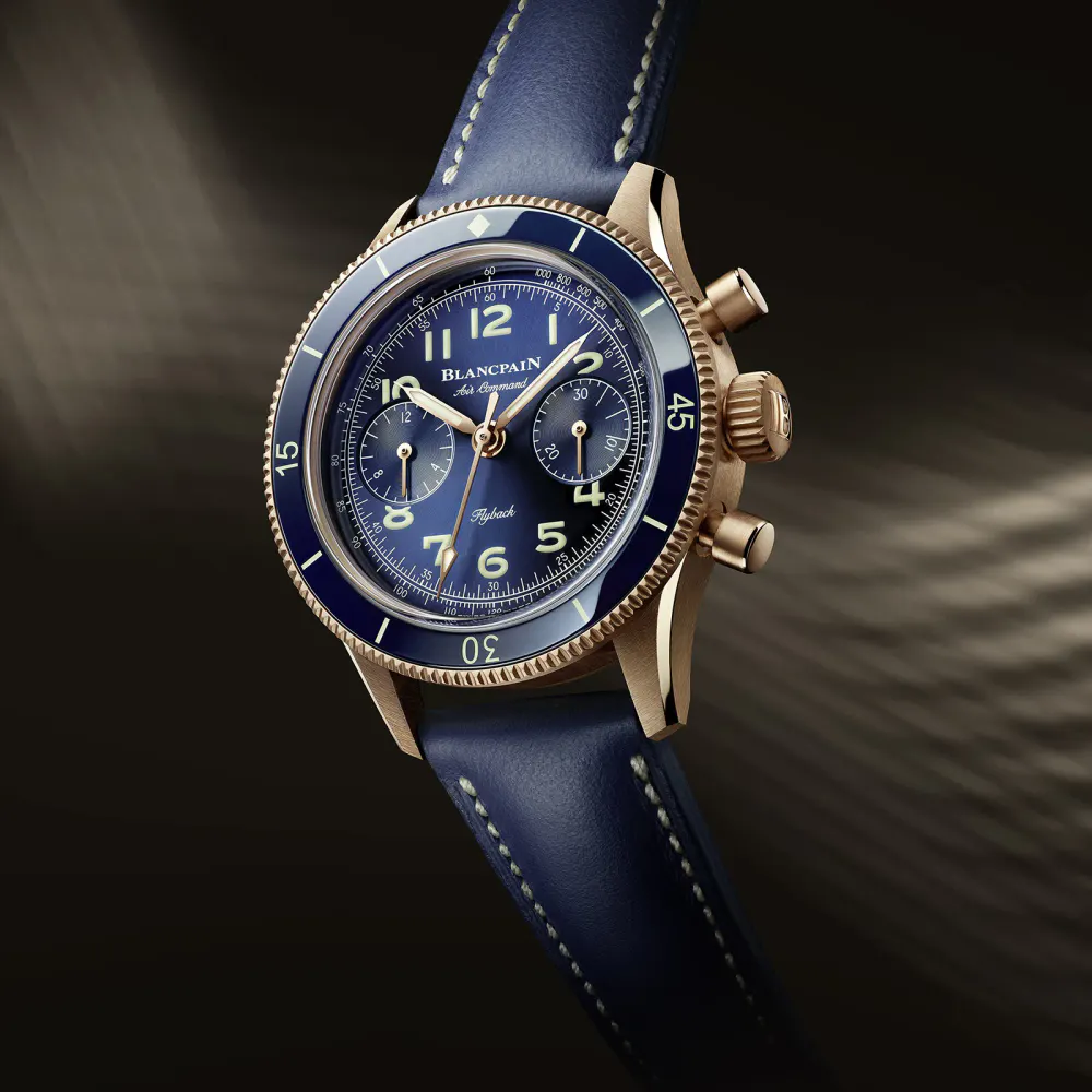 Blancpain Air Command 36mm Mens Watch Blue in Blue, additional product view 3