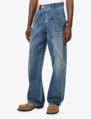 JW ANDERSON Twisted Workwear Denim Jeans detail 3