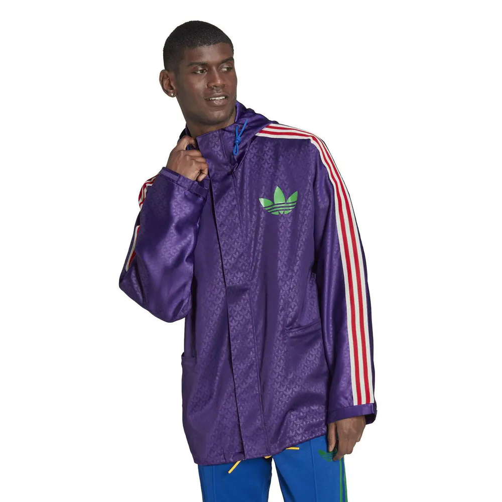 adidas Originals Men's Adicolor '70s Water-Repellent Long Sleeve Rain Anorak detail 2
