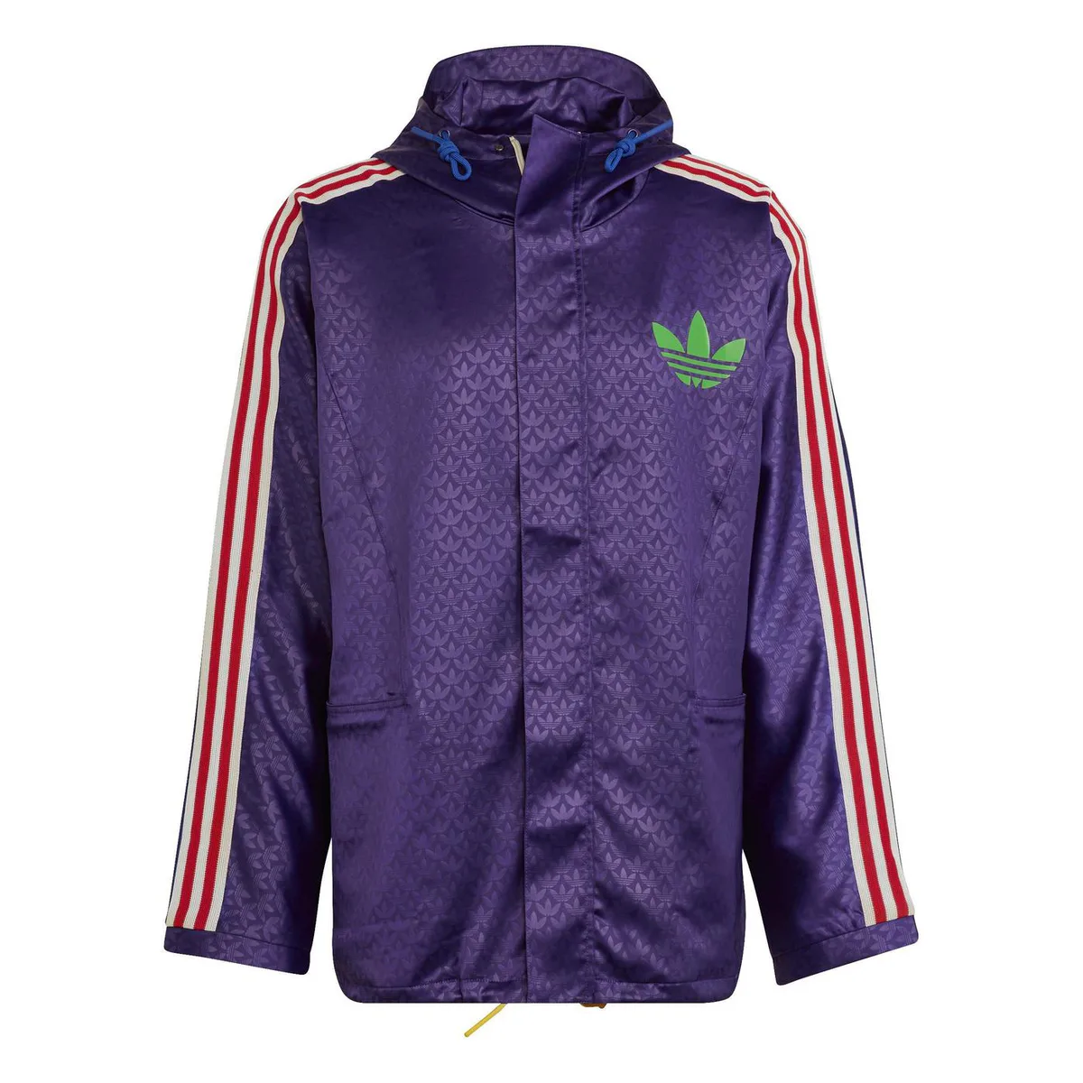 adidas Originals Men's Adicolor '70s Water-Repellent Long Sleeve Rain Anorak