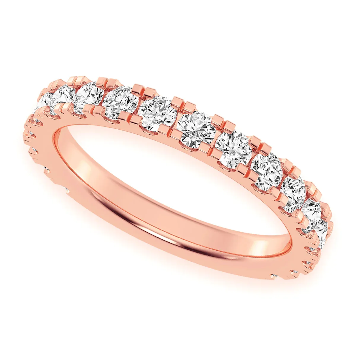 For Him Matching Wedding Ring in Rose Gold / Natural Diamond – Ring