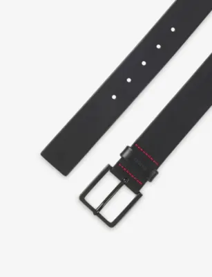 HUGO Logo-Keeper Leather Belt - 42 detail 3
