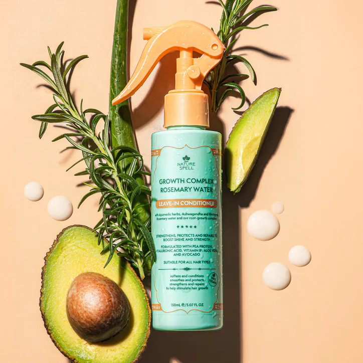 Nature Spell Growth Complex Rosemary Water Leave-In Conditioner 150ml detail 2