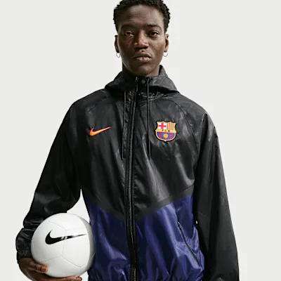 Nike F.C. Barcelona Third Men's Nike Football Anthem Jacket - Black/Loyal Blue/University Gold in Black/Loyal Blue/University Gold – Nike men's and unisex