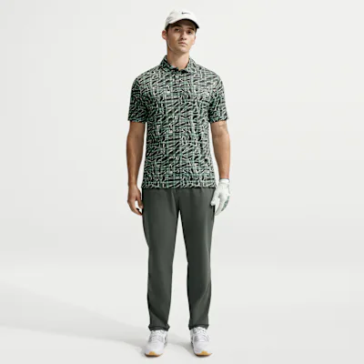 Nike Par Men's Dri-FIT Slim Golf Trousers - Camo Green/Black/Camo Green