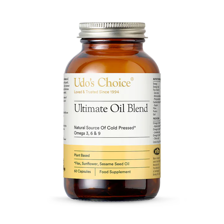 Udo's Choice Omega 3-6-9 Ultimate Oil Blend 60's - Vegetarian & Vegan Capsules – Vitamins & Supplements > Supplements > Omega & Fish Oils > Flaxseed Oil