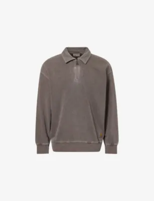 CARHARTT WIP Harper Polo Half-Zip Cotton Sweatshirt