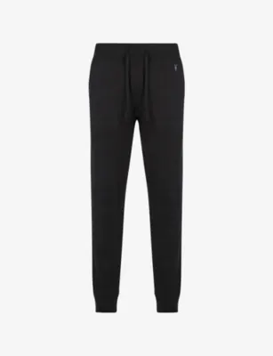 ALLSAINTS Raven logo-embroidered cuffed cotton-jersey jogging bottoms - CARTER GREY