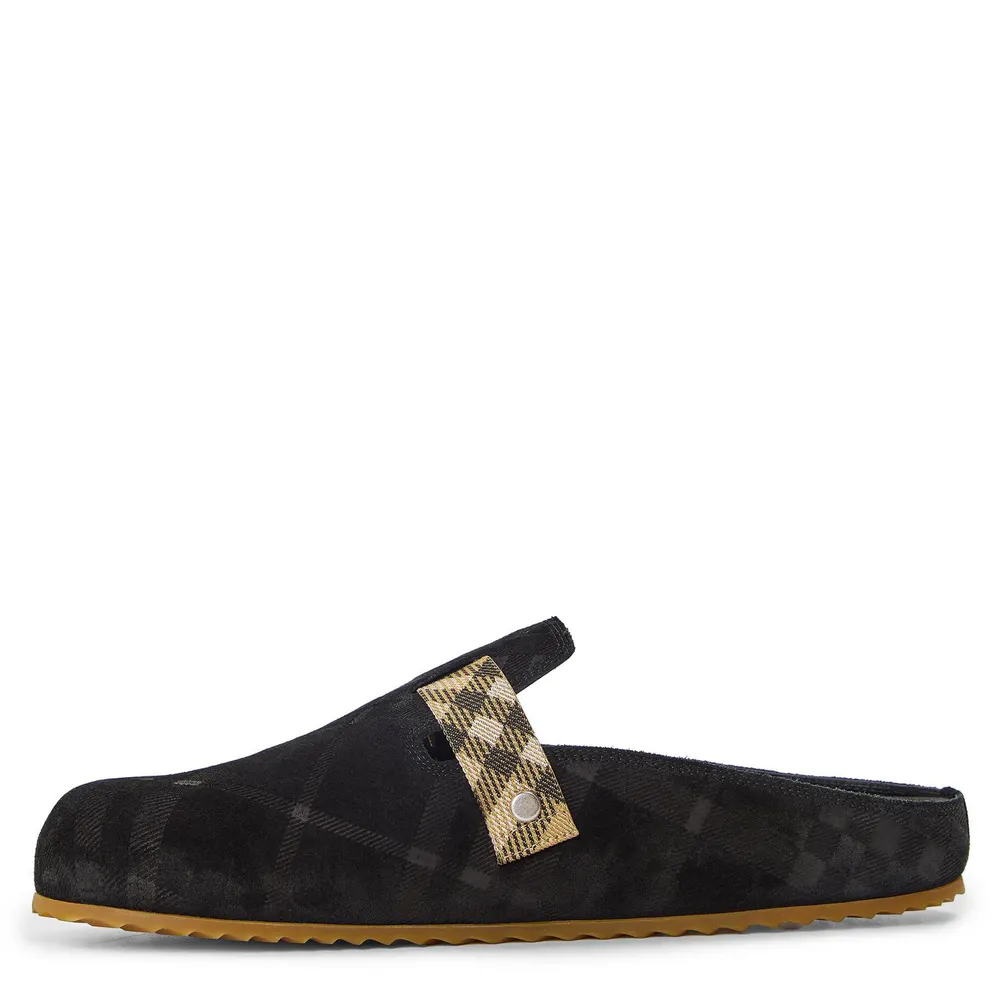 Burberry Mens Urchin Clogs in Black, additional product view 2