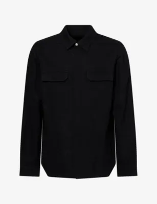 RICK OWENS Regular-Fit Flap-Pocket Cotton-And-Wool Shirt