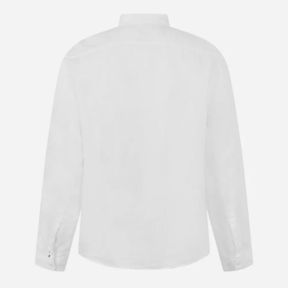 Boss Men's H Liam Black Long Sleeve Plain Shirt detail 2