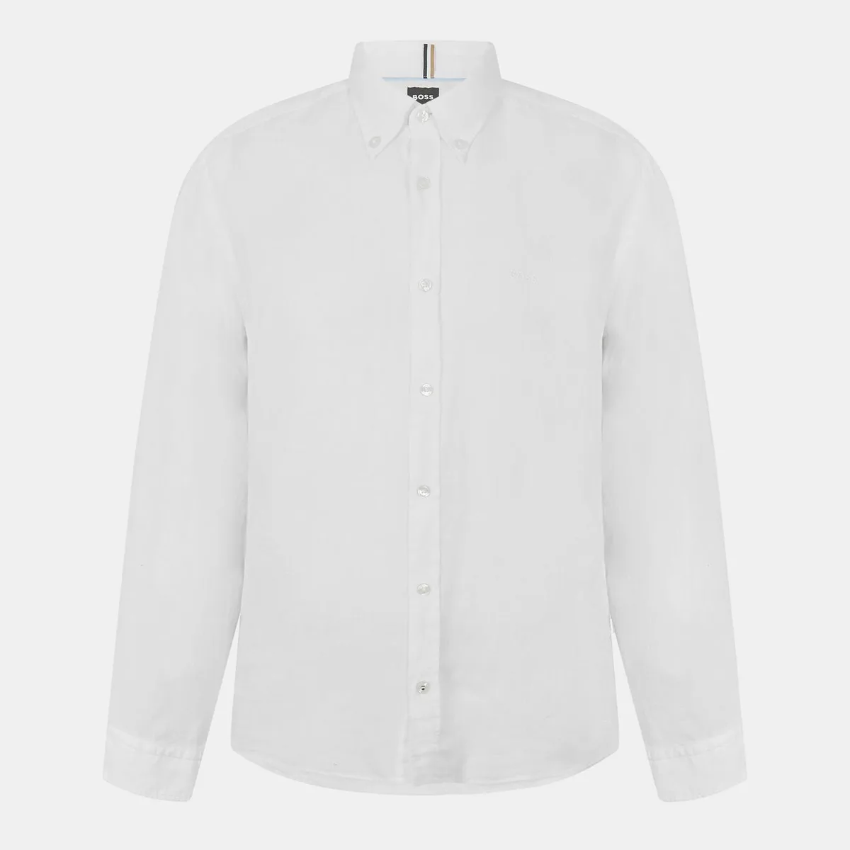 Boss Men's H Liam Black Long Sleeve Plain Shirt